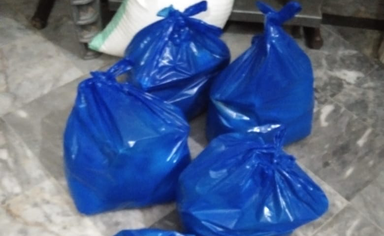 Ration bags ready for delivery